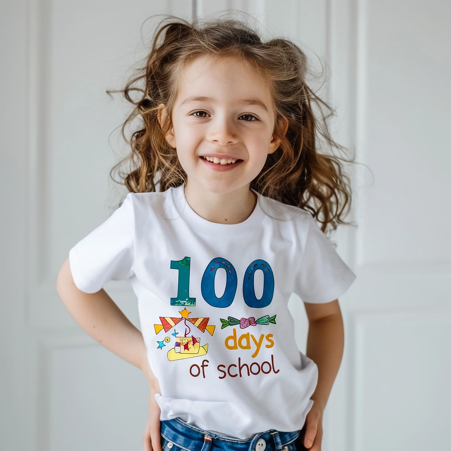 Girl's White T-Shirt